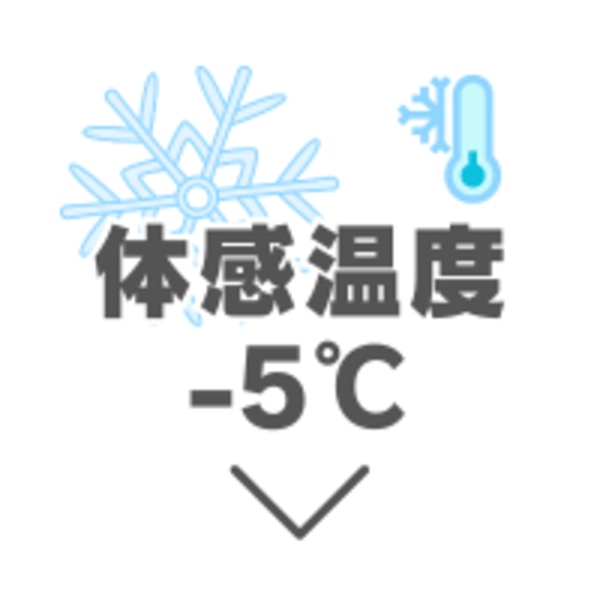 体感温度-5℃