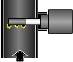 Triboelectric dust monitor