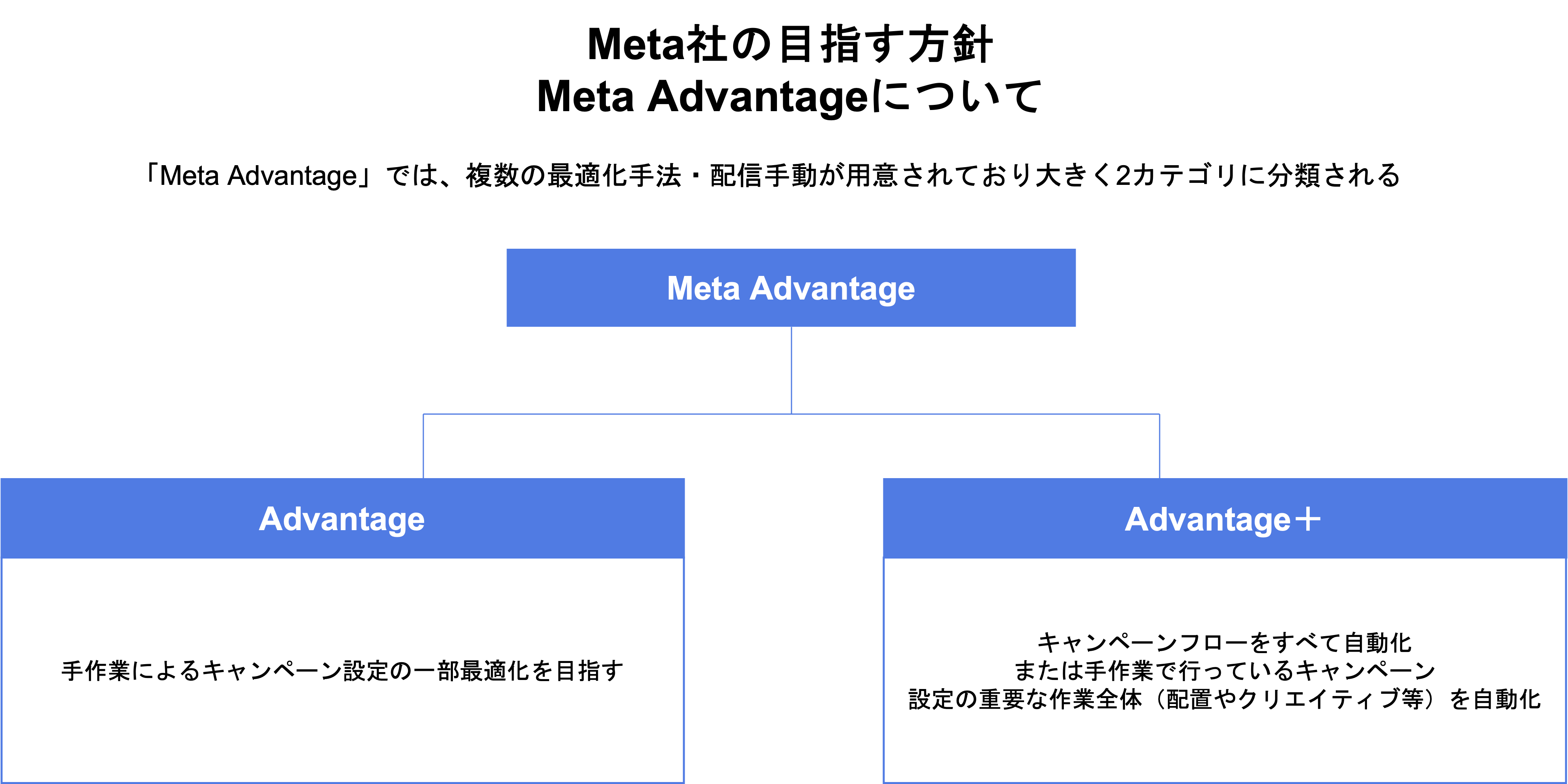 Meta Advantageの2種類のカテゴリ