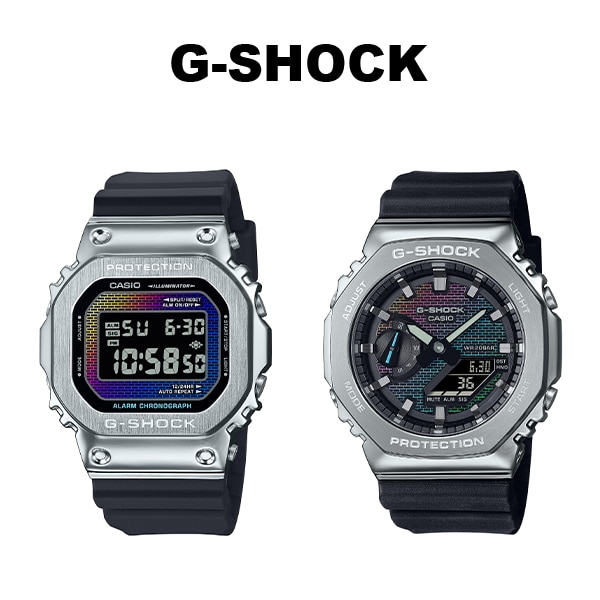 新製品】G-SHOCK(ジーショック)よりレインボーカラーで表現された文字板とメタルベゼルモデルGM-5600RW-1JF・  GM-2100RW-1AJF登場 | 株式会社ザ・クロックハウス