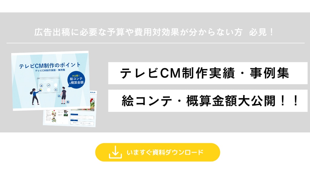 TVCM制作のポイントWPに遷移するバナー