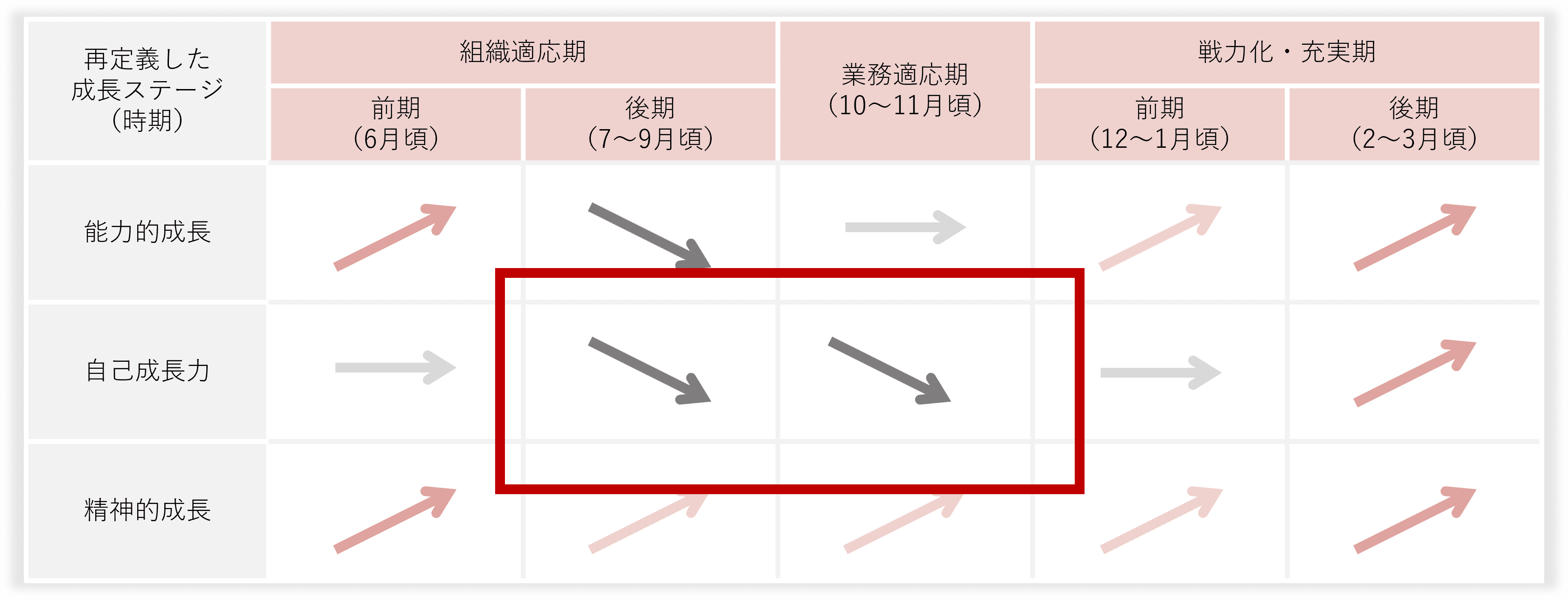 新入社員の成長プロセスを踏まえた提案