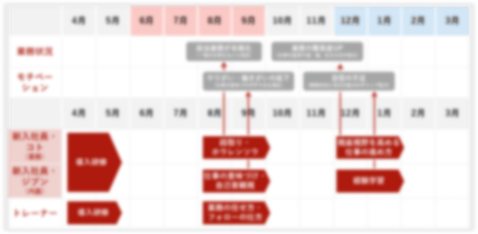 新入社員の年間計画の提案