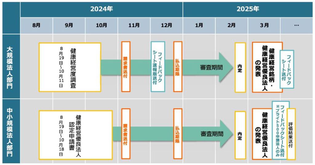 【健康経営優良法人2025】スケジュール