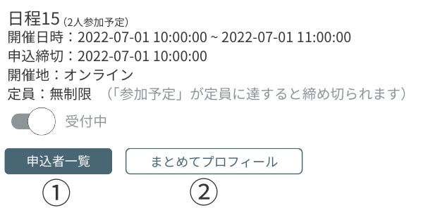 申込者の確認1