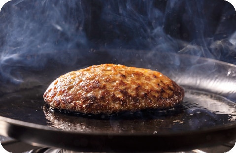 ハンバーグ 焼成