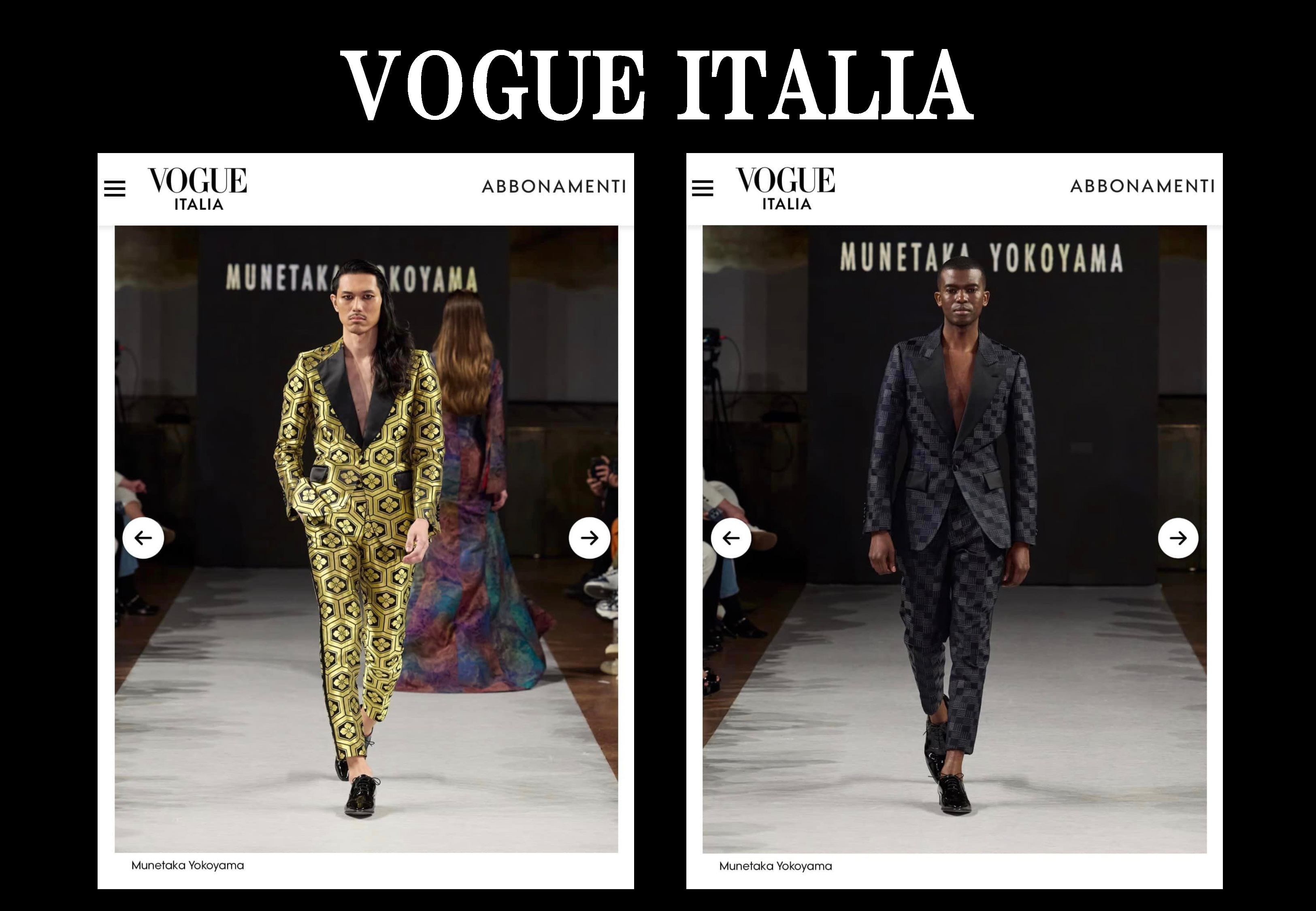 VOGUE ITALIA MUNETAKA YOKOYAMA