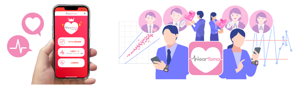 健康状態視覚化iPhoneアプリHearTomo(ハートモ)、リリース 健康状態視覚化iPhoneアプリHearTomo(ハートモ)、リリース