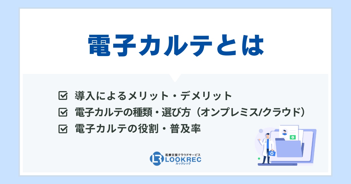 【サムネイル】電子カルテとは?導入によるメリット・デメリットを徹底解説!