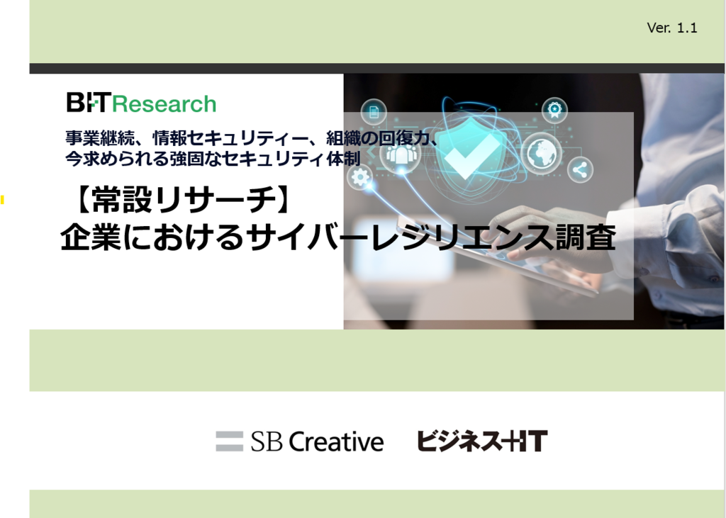 常設リサーチ_企業におけるサイバーレジリエンス調査 | ビジネス+IT 広告企画情報サイト ADWEB