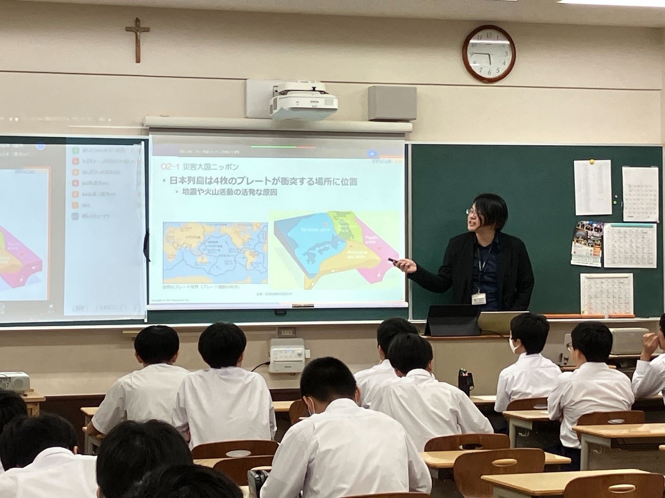 大阪星光学院の授業風景2