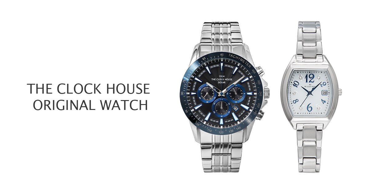 [ザ・クロックハウス] THE CLOCK HOUSE 腕時計 カジュアル ソーラー レディース LNC1001-WH2B THE EDGE ザ・クロックハウス オリジナルウォッチ MBC1008 MBC1009