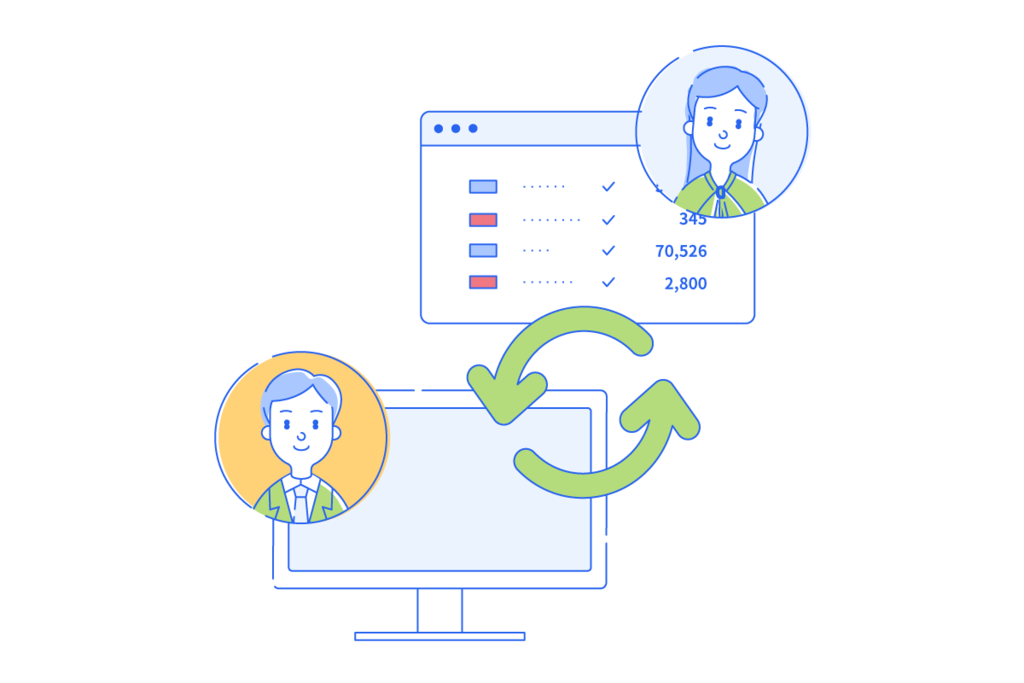 freeeデータ化サービスの特徴 point2 イメージイラスト