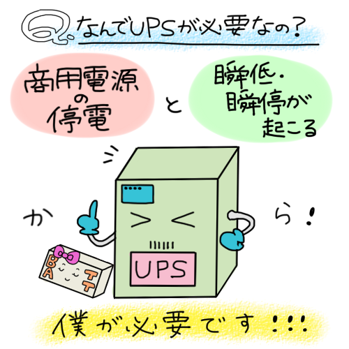 なんでupsが必要なの？
