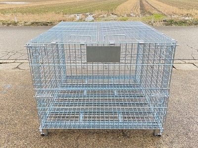 大型メッシュパレット　上蓋　両開き　