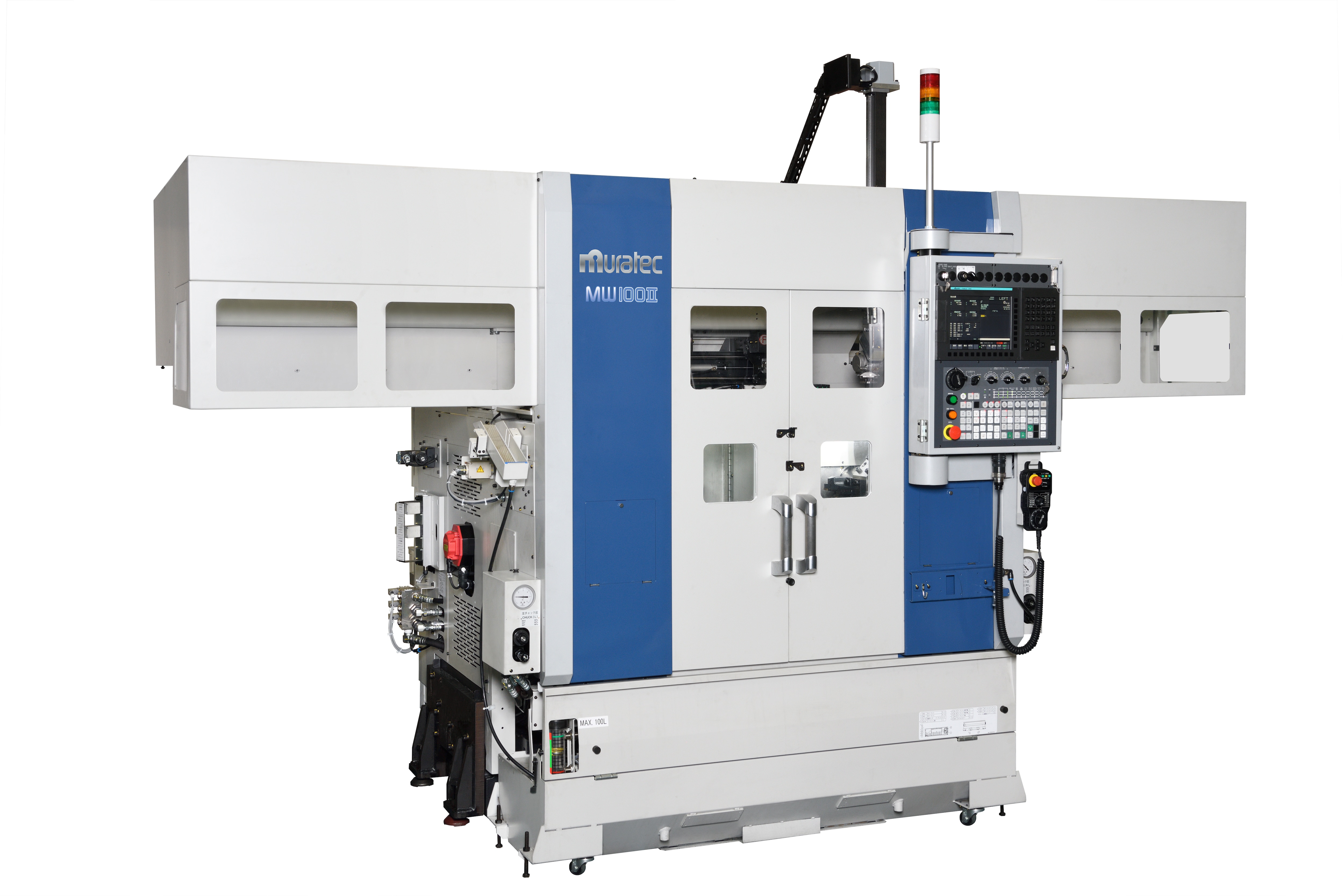 ローダを搭載した平行２軸型CNC旋盤MW100Ⅱ（シングルローダ）