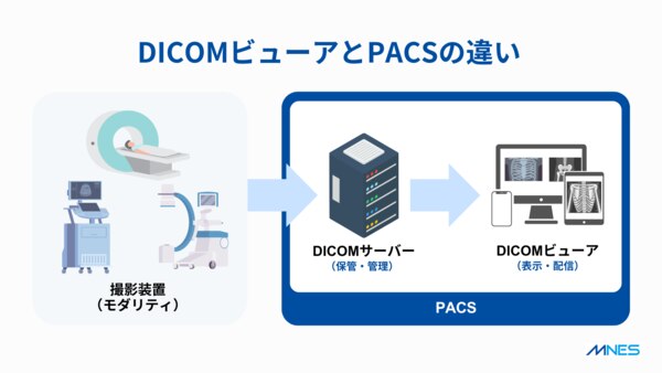 DICOMビューアとPACSの違い