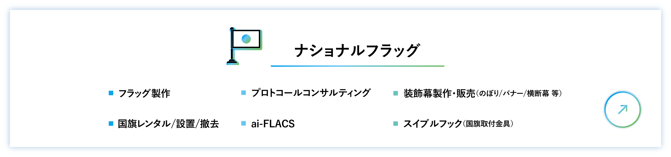 株式会社アテナのナショナルフラッグ機能