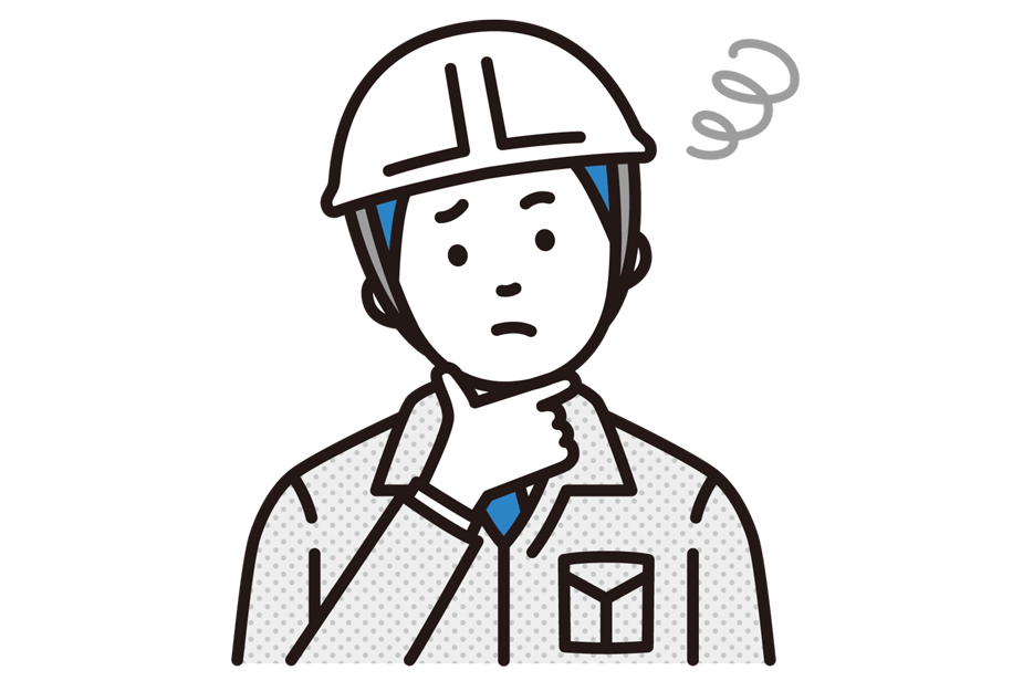 困った顔