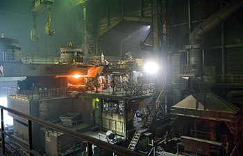 製鋼工程(出鋼)