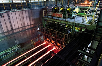 製鋼工程(鋳造)