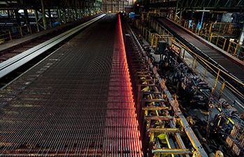 圧延工程(冷却床)