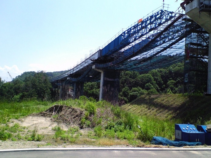 三遠南信3号橋送出し工事1