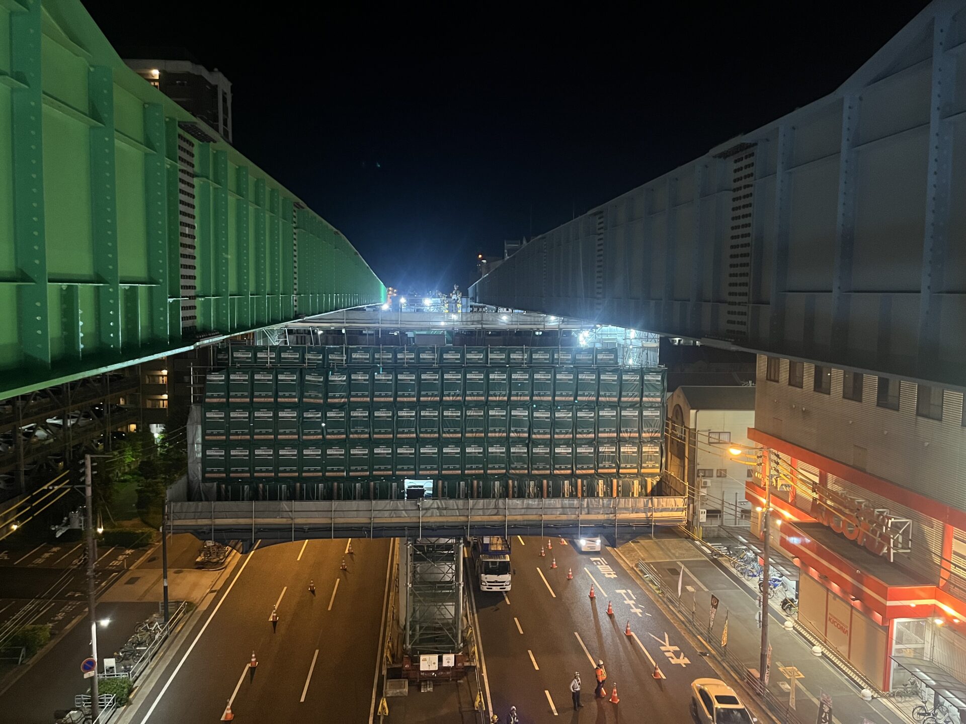 架設桁引戻し撤去工事3