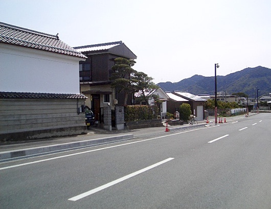 萩市道片河線（山口県萩市）地中化後