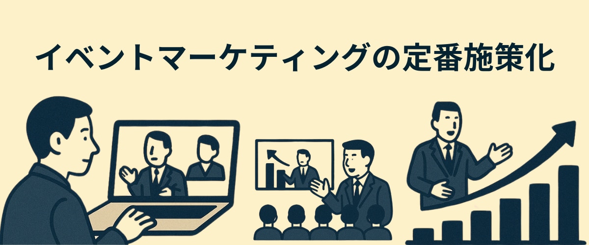 	イベントマーケティングが普及し定番化していることを表現する図.