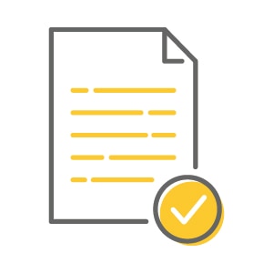 採用の選考や適性検査をイメージしたアイコン