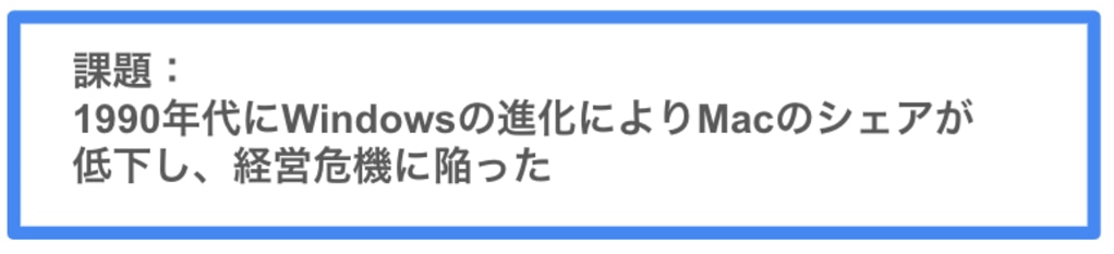 	経営戦略_Apple課題