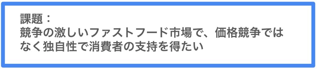 	経営戦略_モスフード課題