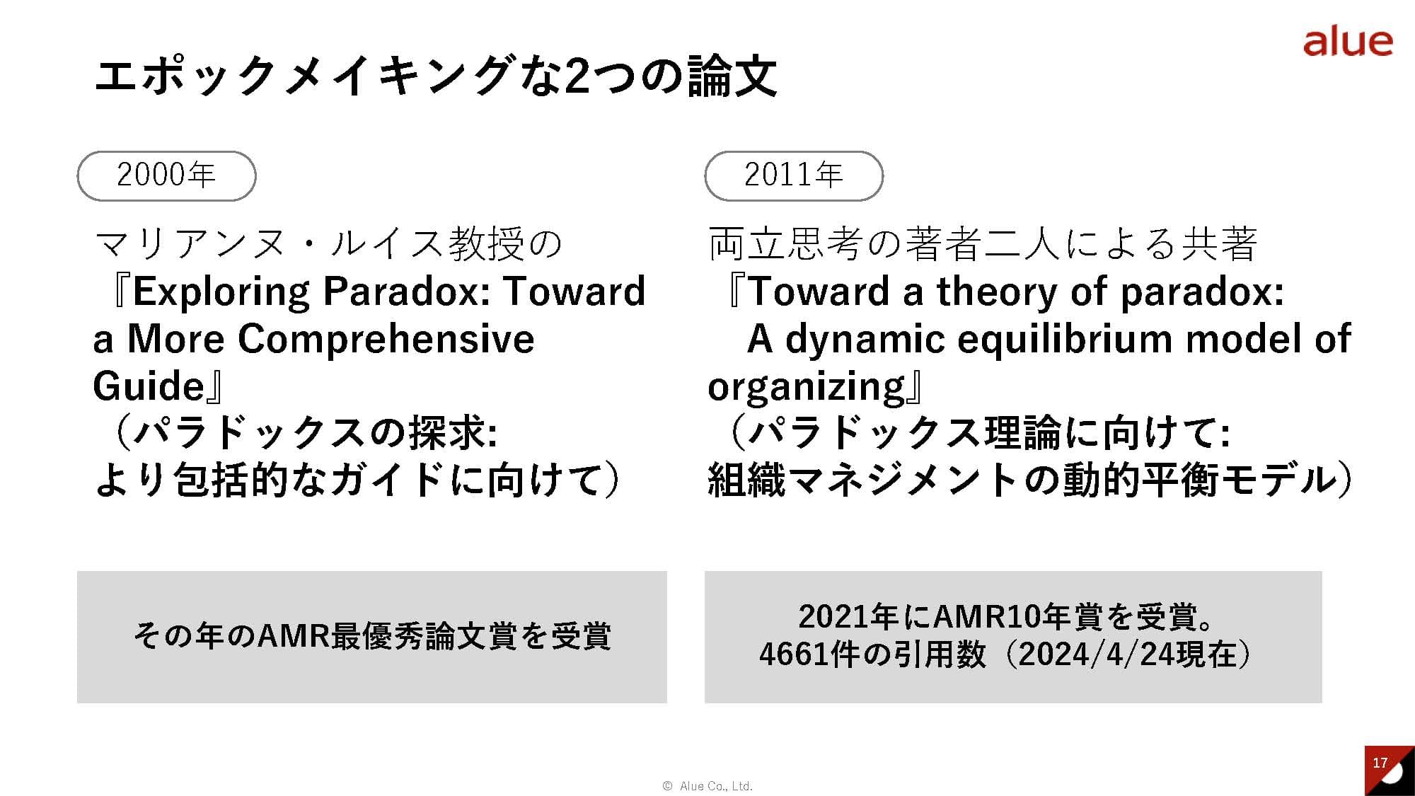 エポックメイキングな2つの論文
