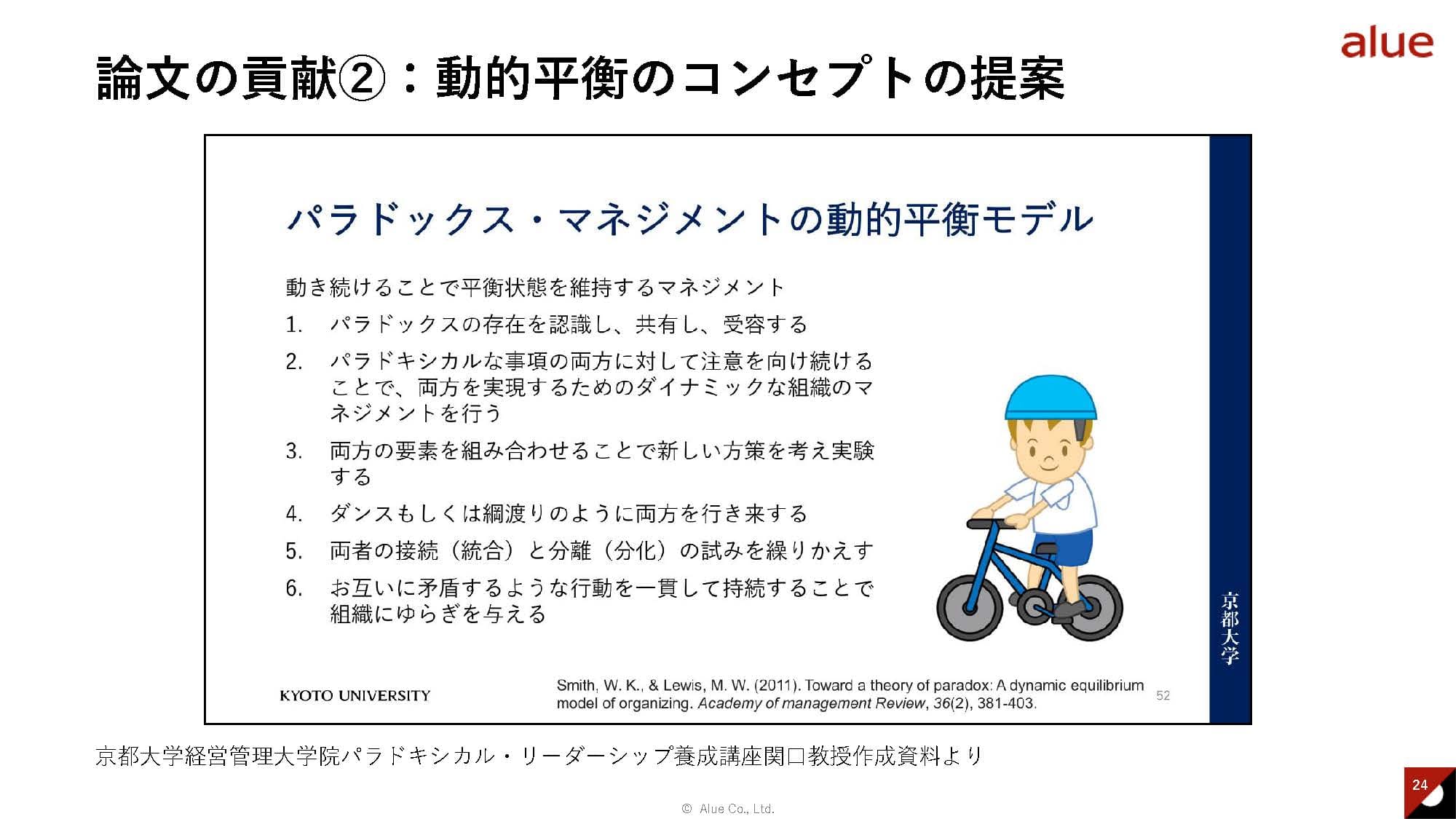 動的平衡のコンセプトの提案