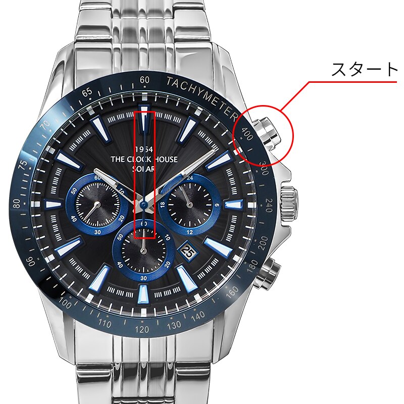 クロノグラフ 黒文字盤 1円◇稼働◇正規良品テクノスQZ T6269 デイト