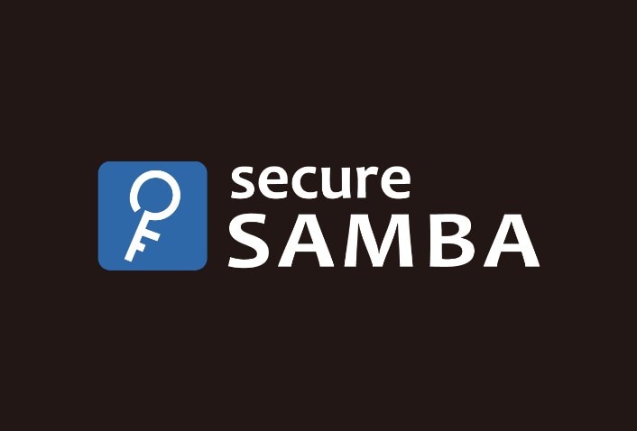 セキュアSAMBAロゴ 英語カラー（リバース）