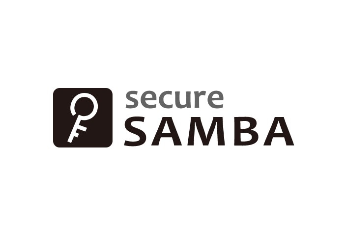 セキュアSAMBAロゴ 英語グレースケール
