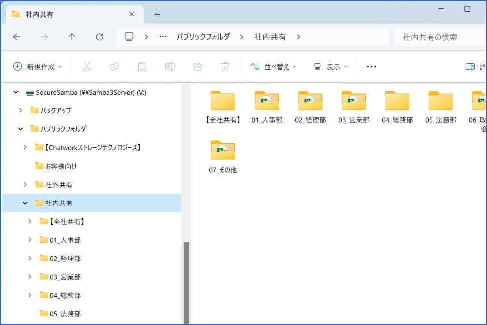 見やすいフォルダ構成