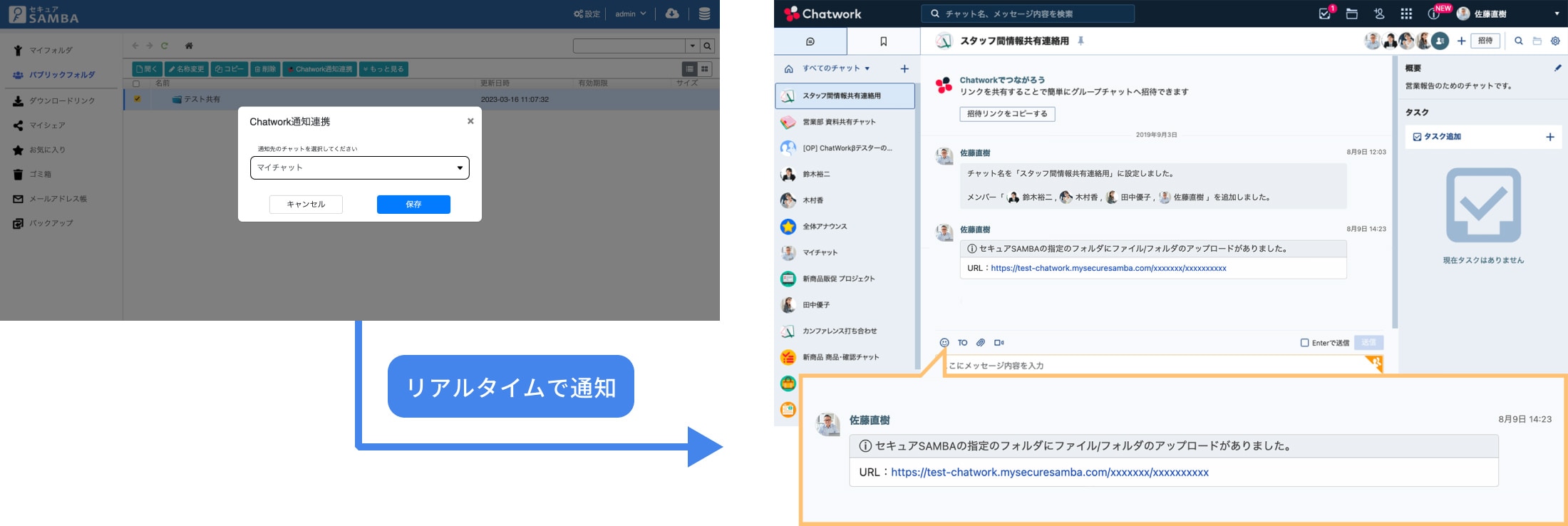 Chatwork連携
