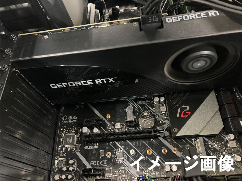 パソコン修理 モニターに緑の線が入るデスクトップPCのグラフィック