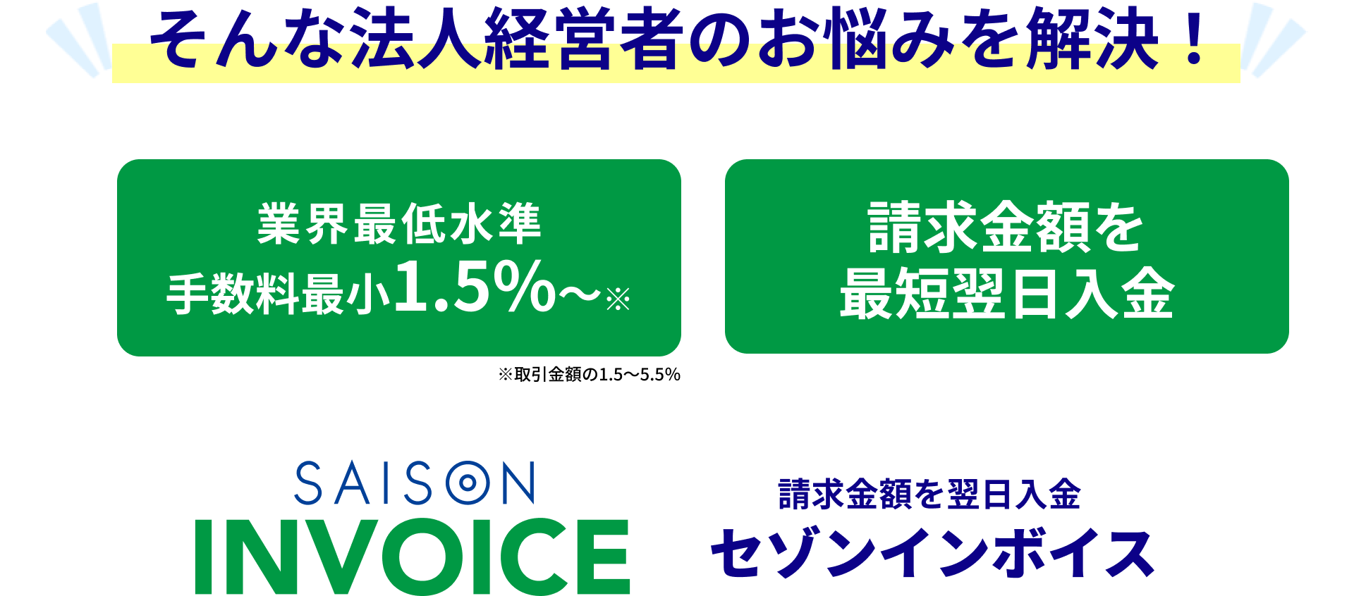 そんな法人経営者のお悩みを解決！