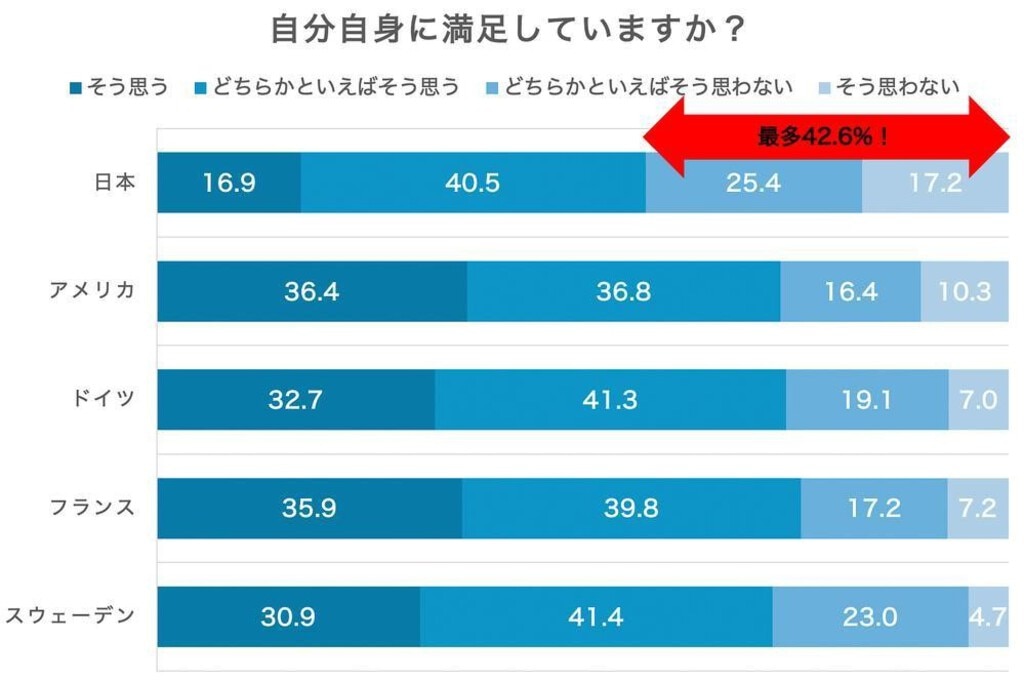 	自分自身への満足度　表