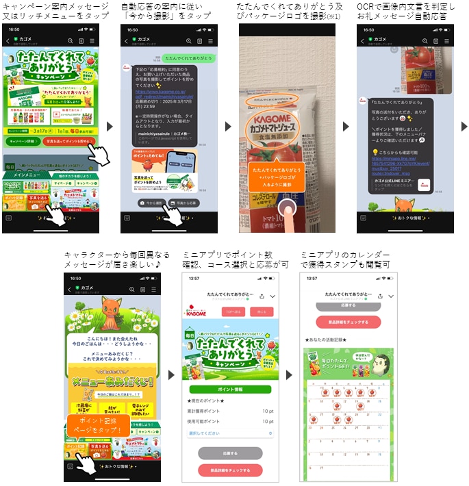 LINE公式アカウント利用イメージ