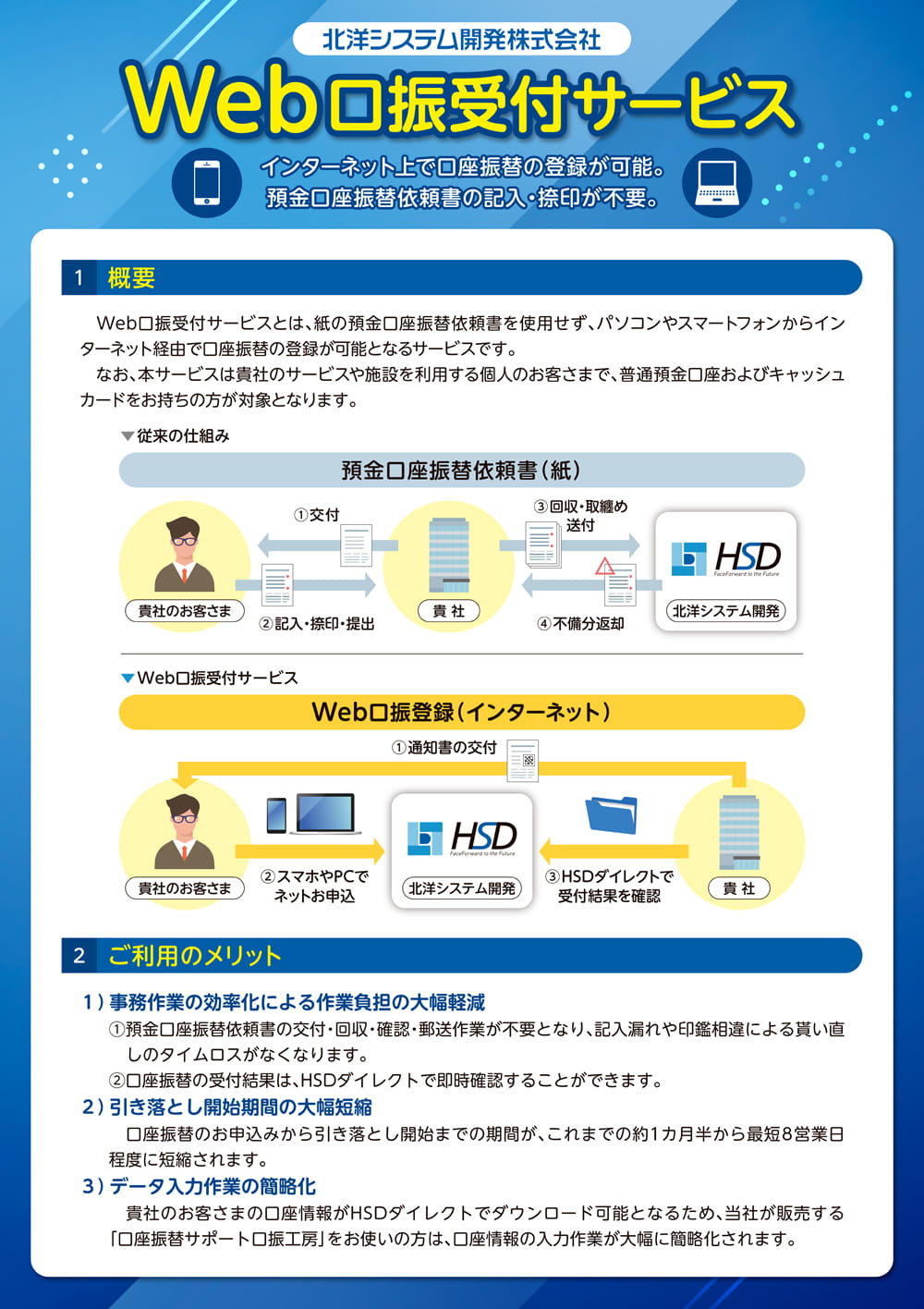Web口振受付サービスポスター