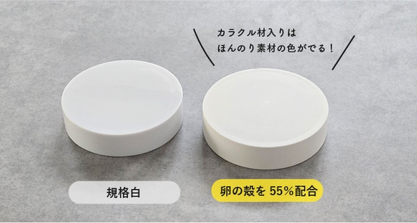 カラクル材を使用したクリームキャップ