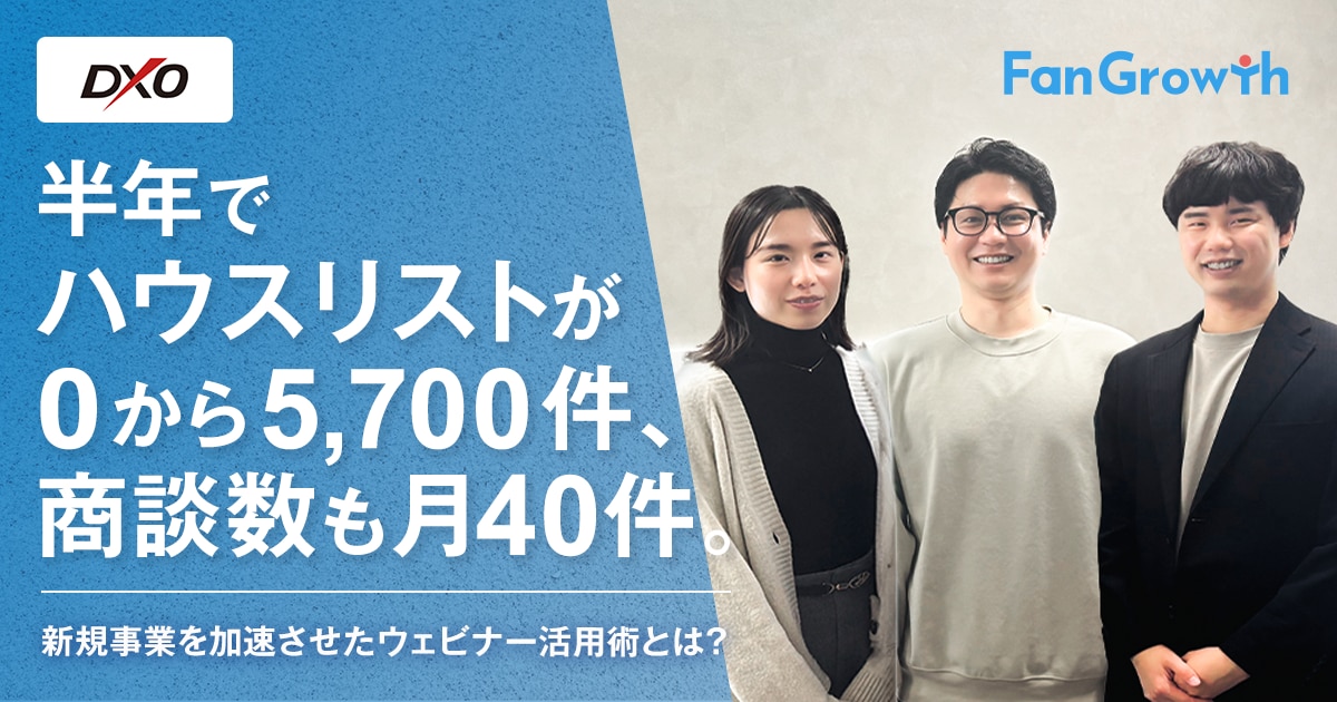 DXO株式会社／SALESFORWARD事業部／松井 力様　青池 優樹様　舟田 玲美様