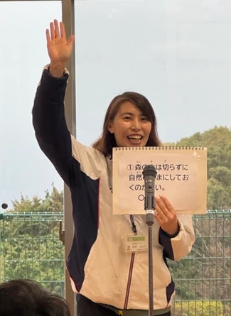 森林保全の大切さについて、日吉自然の家 古田様より分かりやすいご説明を頂きました