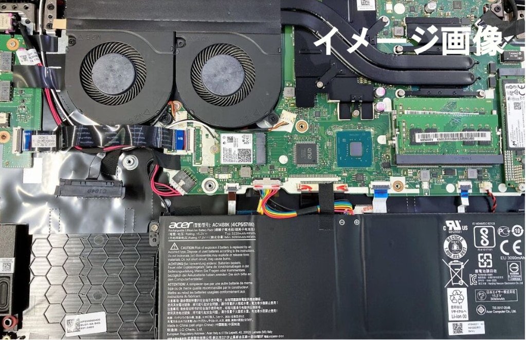 パソコン修理 画面に映像が映らないノートPCのマザーボード交換事例