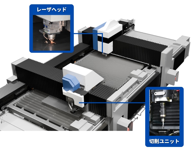 ファイバーレーザ複合加工機「LS3015MC」特長